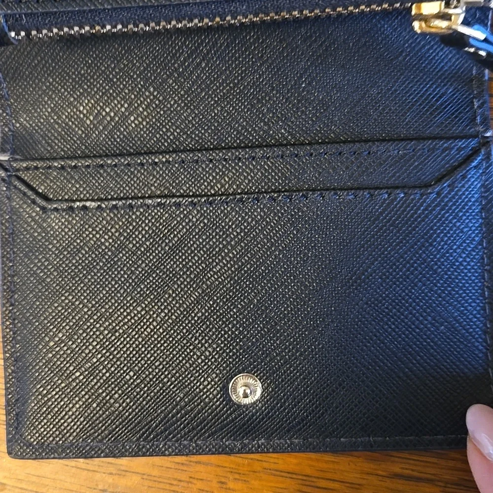 Kate Spade Compact Wallet With Key Ring In Red Poppy Field - Picture 9 of 16